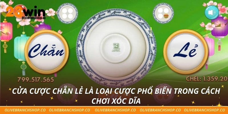 Cửa cược chẵn lẻ là loại cược phổ biến trong cách chơi xóc dĩa