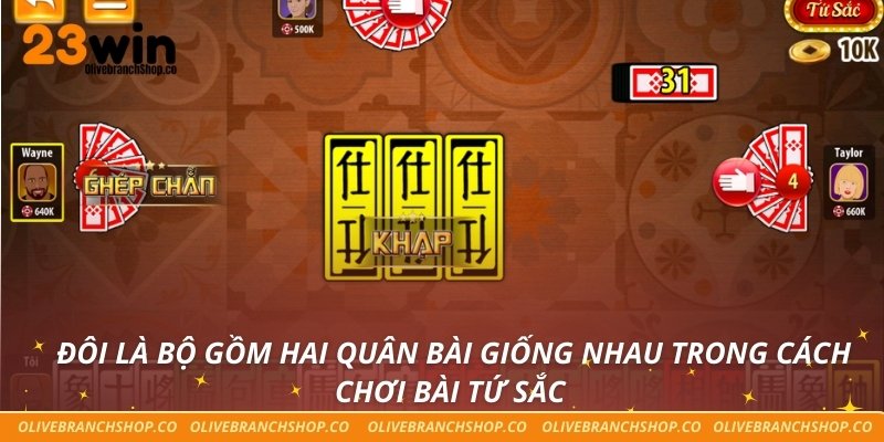 Cách Chơi Bài Tứ Sắc Đơn Giản Mà Ai Cũng Có Thể Thành Thạo Đôi là bộ gồm hai quân bài giống nhau trong cách chơi bài tứ sắc