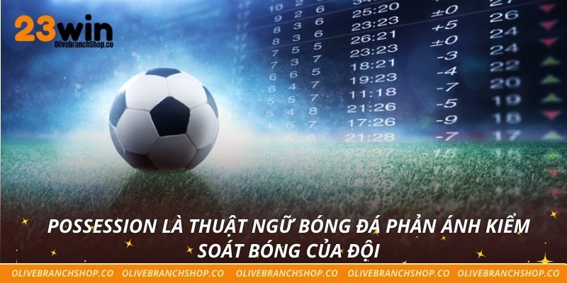 Tổng Hợp Các Thuật Ngữ Bóng Đá Cơ Bản Và Nâng Cao Tại 23win Possession là thuật ngữ bóng đá phản ánh kiểm soát bóng của đội