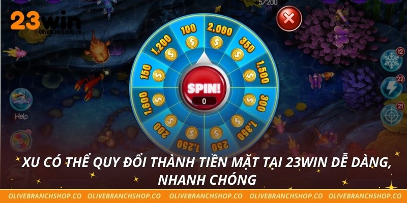 Xu có thể quy đổi thành tiền mặt tại 23win dễ dàng, nhanh chóng